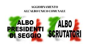 Aggiornamento  ALBO SCRUTATORI  e PRESIDENTI di SEGGIO ELETTORALE